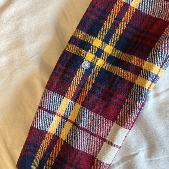 En Crème flannel, red yellow navy, size M - Picture 5 of 7